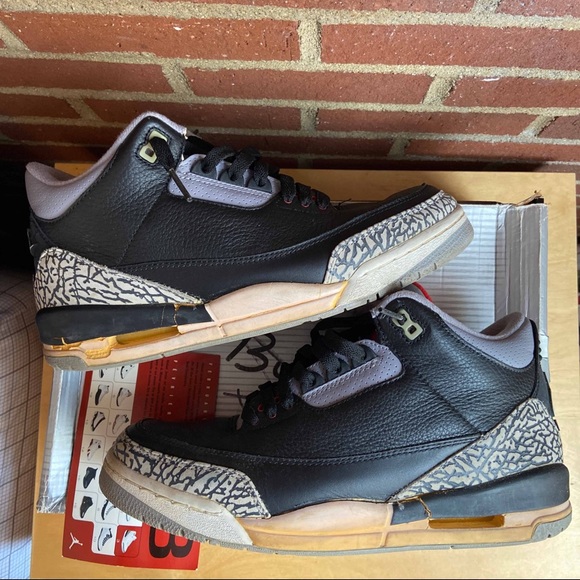 Jordan 3 Black Cement 2001 - Picture 2 of 10
